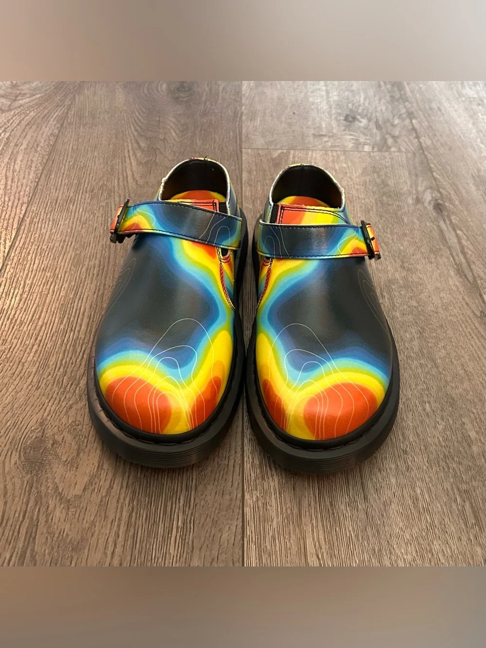 NWOT Dr Martens Isham Genix  Napa Leather Slingback Mules Shoe Size 11